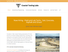 Tablet Screenshot of coastaltestinglabs.com